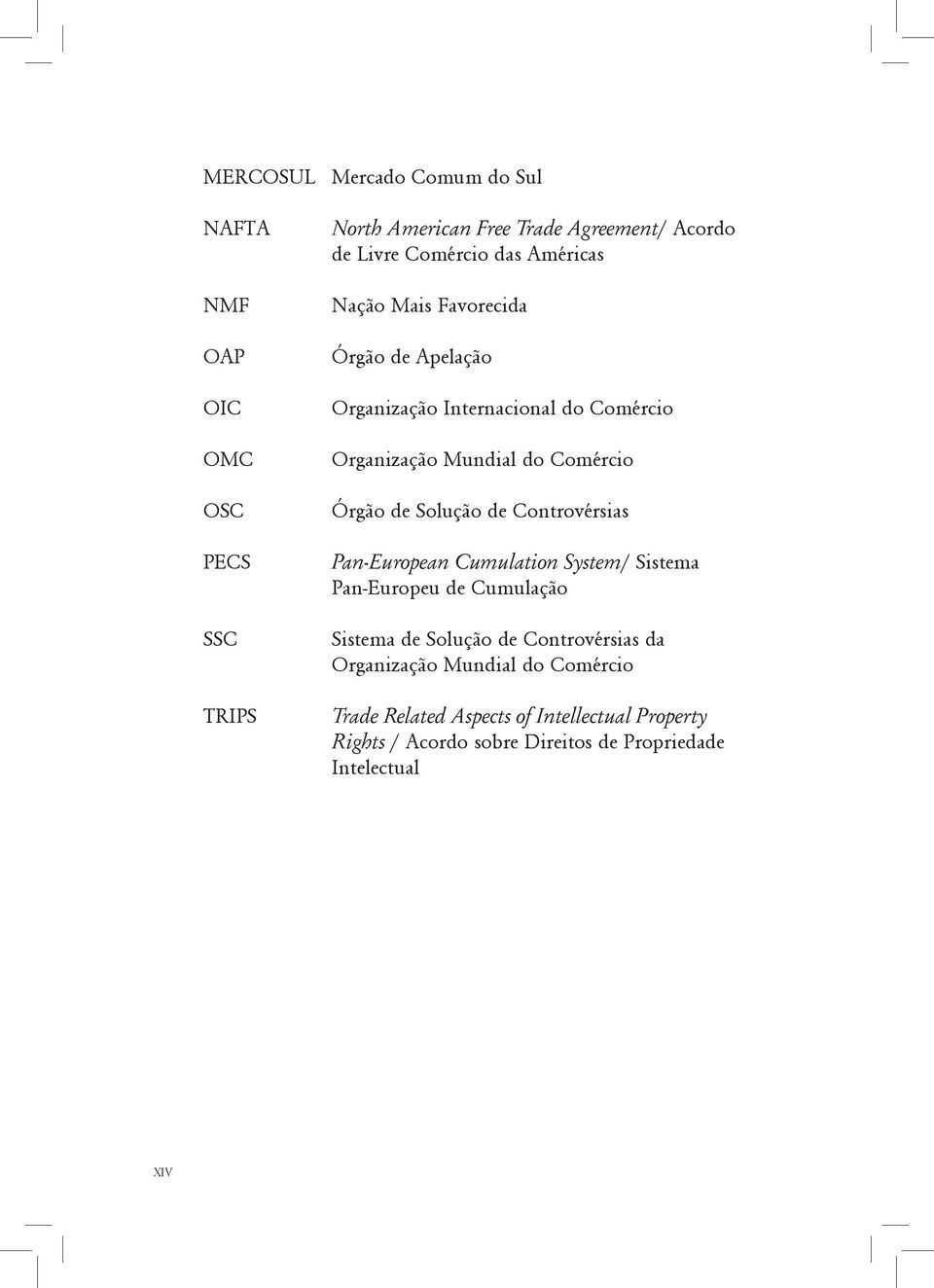 Solução de Controvérsias Pan-European Cumulation System/ Sistema Pan-Europeu de Cumulação Sistema de Solução de Controvérsias da