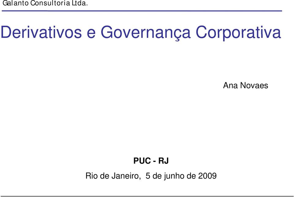 Corporativa Ana Novaes PUC -