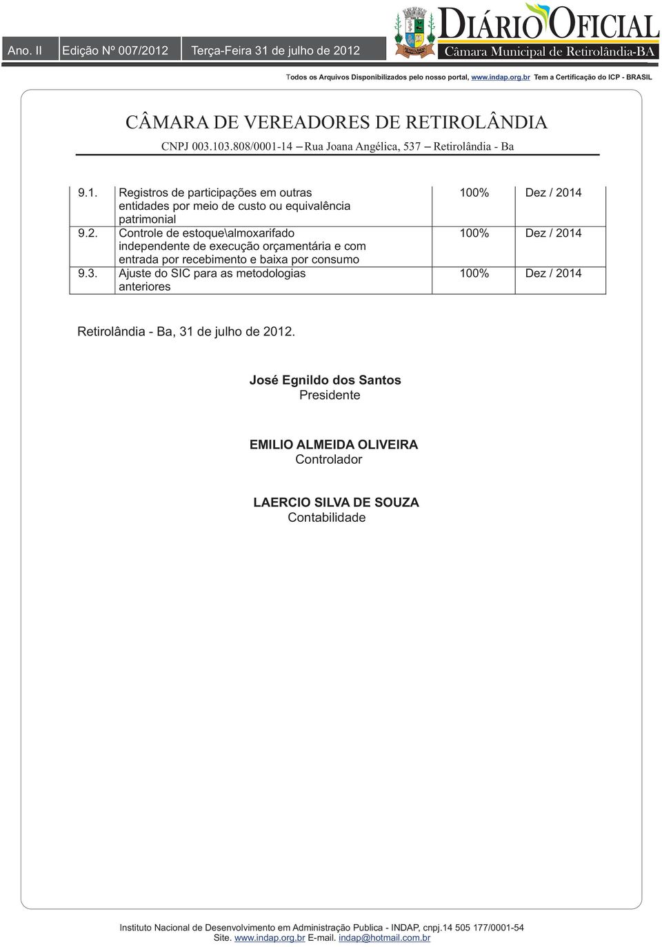 baixa por consumo 9.3.