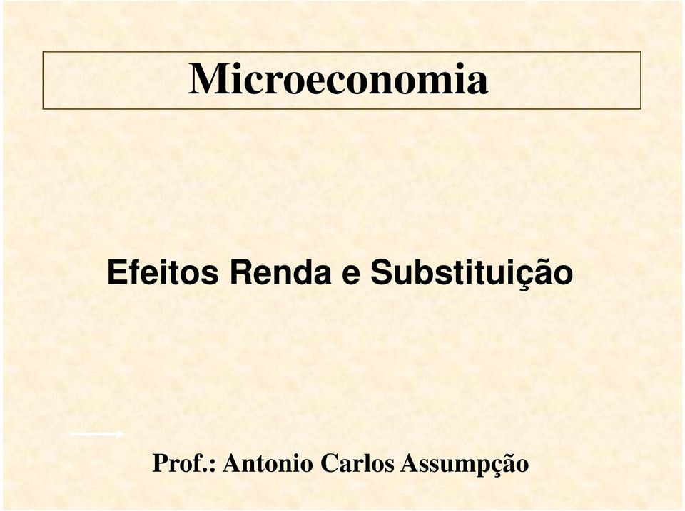 Substituição Prof.