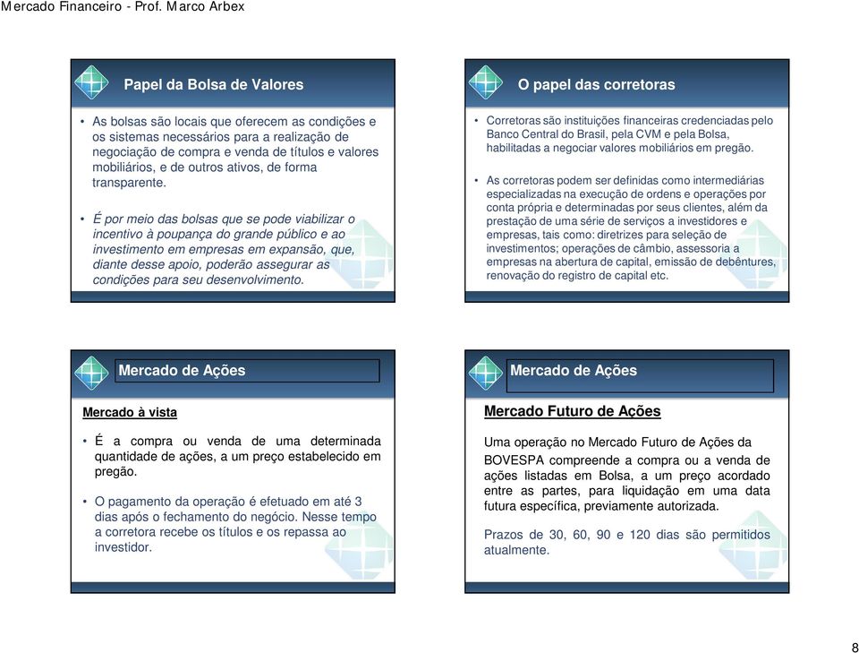 É por meio das bolsas que se pode viabilizar o incentivo à poupança do grande público e ao investimento em empresas em expansão, que, diante desse apoio, poderão assegurar as condições para seu