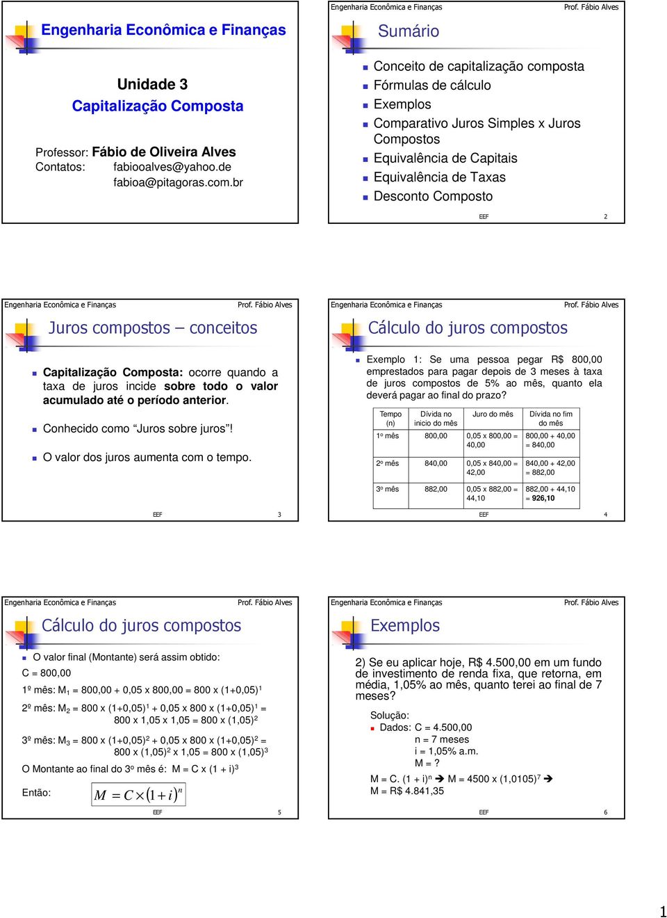 sobre todo o vlor cuuldo té o período teror. ohecdo coo Juros sobre juros! O vlor dos juros uet co o tepo.