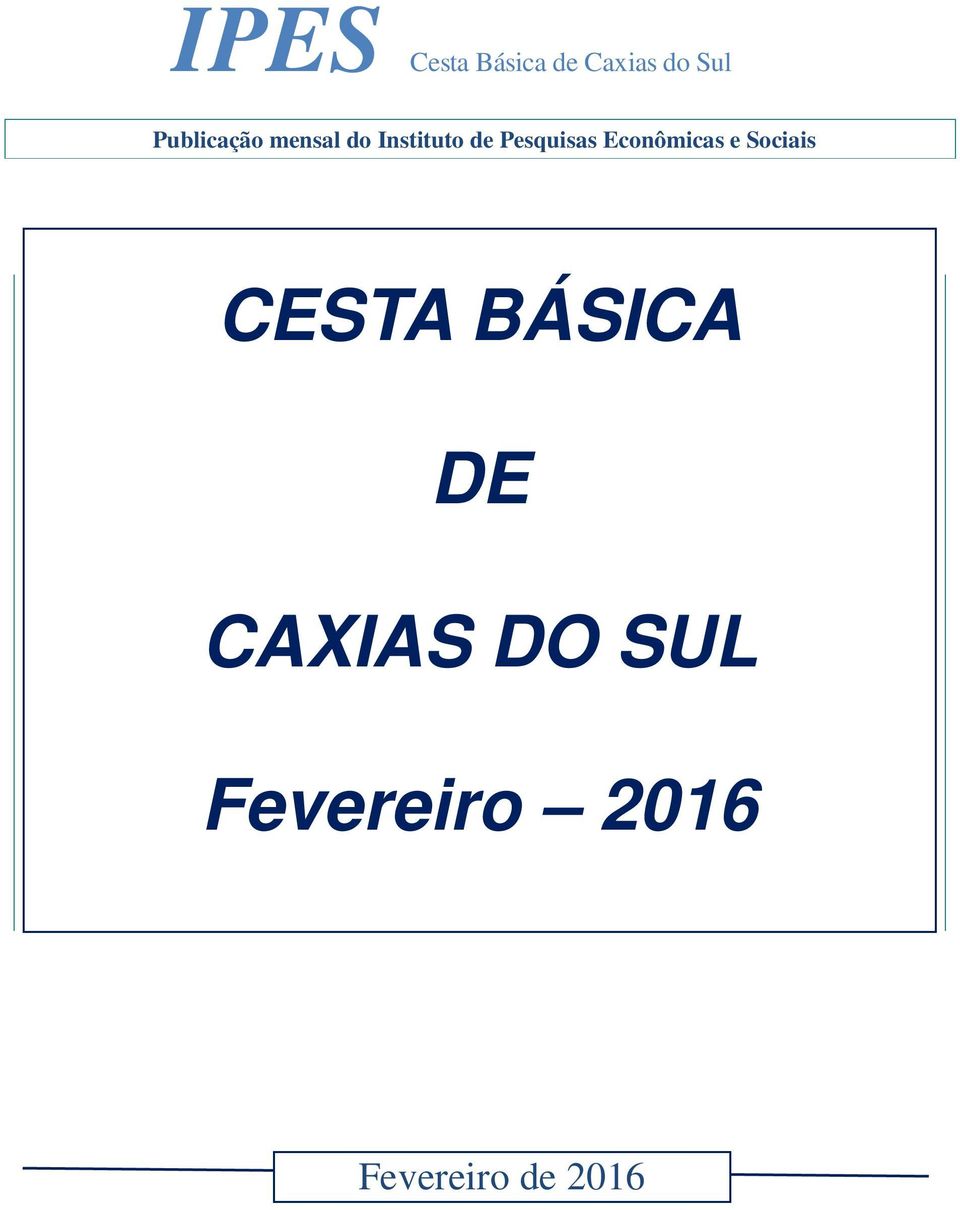 Pesquisas Econômicas e Sociais CESTA