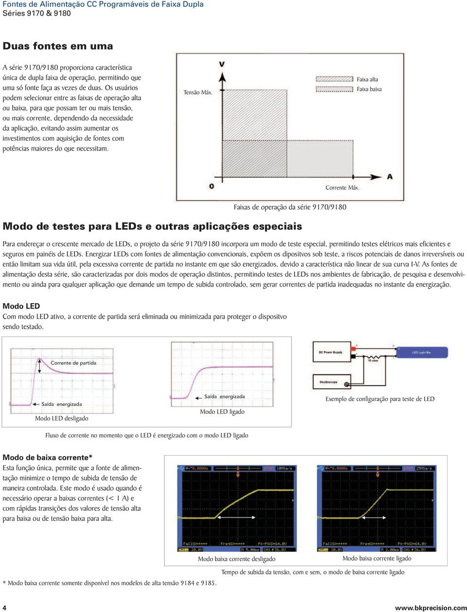 investimentos com aquisição de fontes com potências maiores do que necessitam. Máx. Faixa alta Faixa baixa Máx.