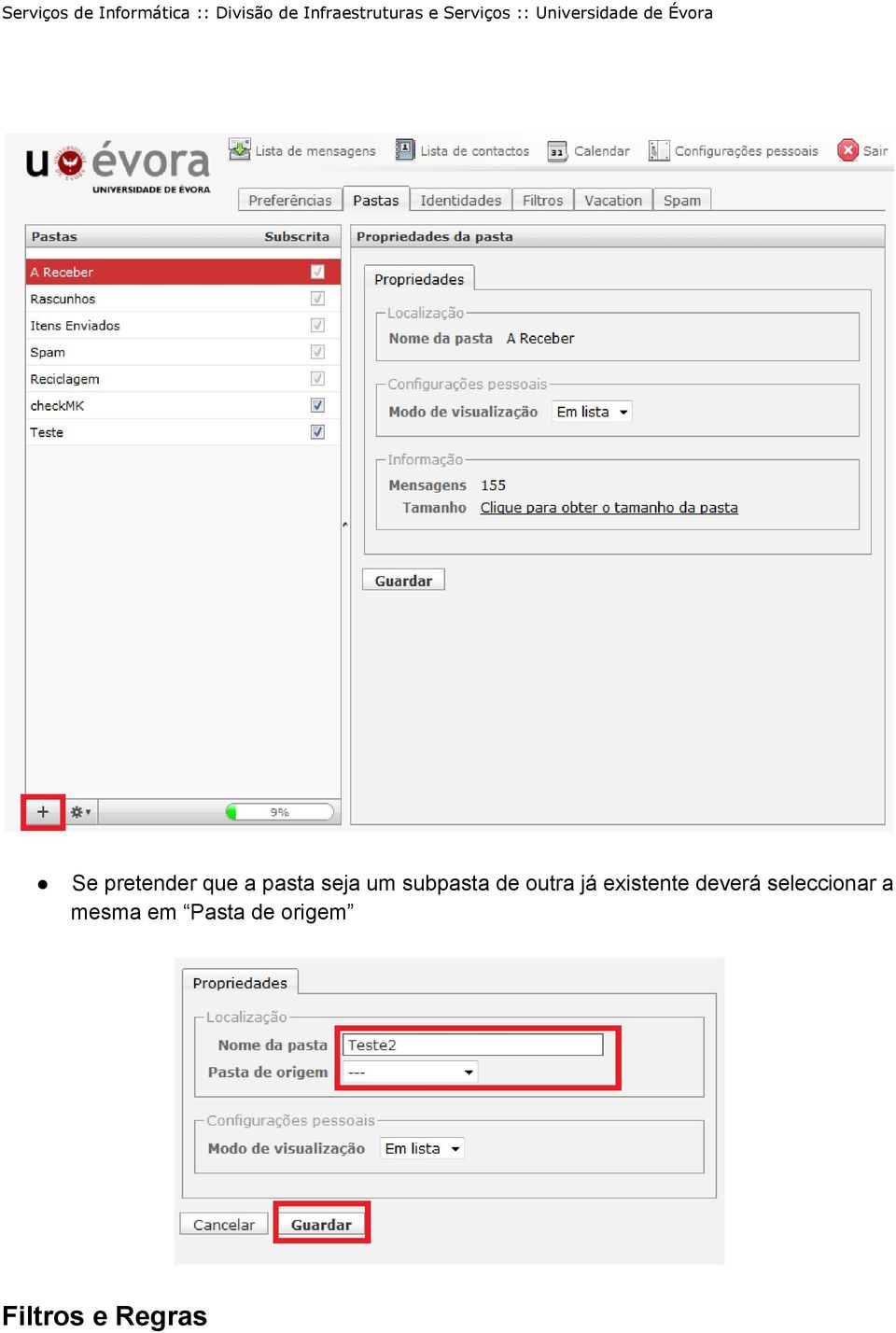 existente deverá seleccionar a