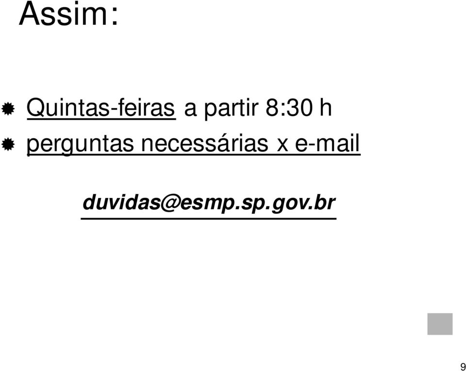 necessárias x e-mail