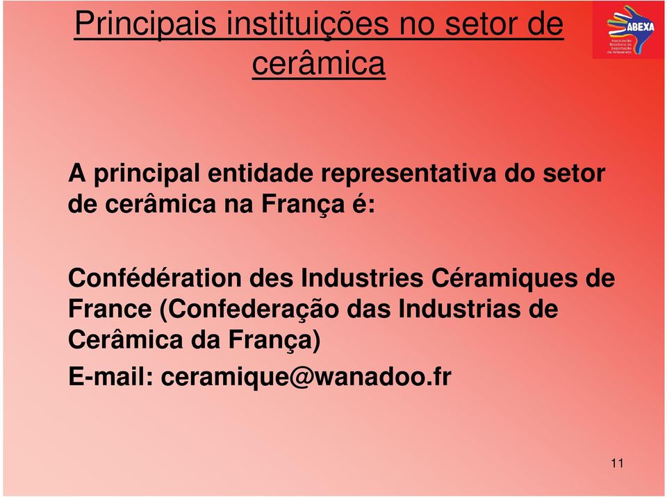 Confédération des Industries Céramiques de France