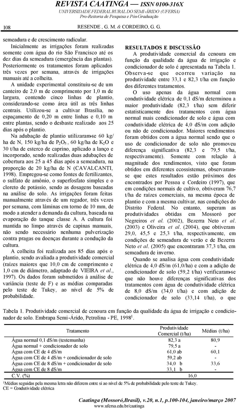 Posteriormente os tratamentos foram aplicados três vezes por semana, através de irrigações manuais até a colheita.