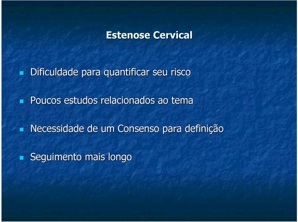 relacionados ao tema Necessidade de um