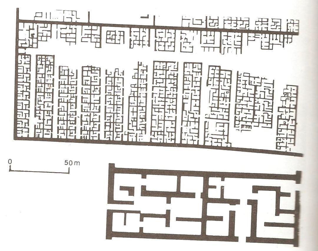 A aldeia de El Lahun, realizada por Sesóstris II ( ce