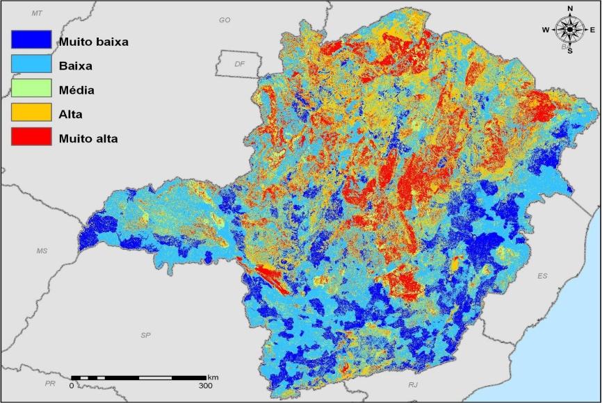 Cenários Exploratórios CONTAGEM Mapa de Áreas Prioritárias Para Conservação Sobreposição do Mapa de