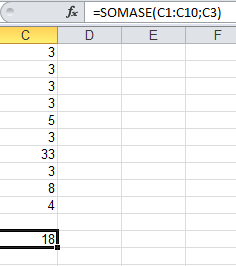 17 37 E se o C3 estiver sem aspas? Nesse caso o CALC entenderá como endereço de célula e irá avaliar o conteúdo desse endereço. No exemplo, a célula C3 tem como conteúdo o número 3.