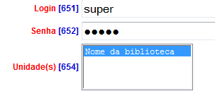 O PHL81 possibilita muitas opções de programação. 2. Senha Para entrar no programa clique em [Serviços / Renovações / Reservas] no cabeçalho da página. Digite o Login [super] e senha [super].