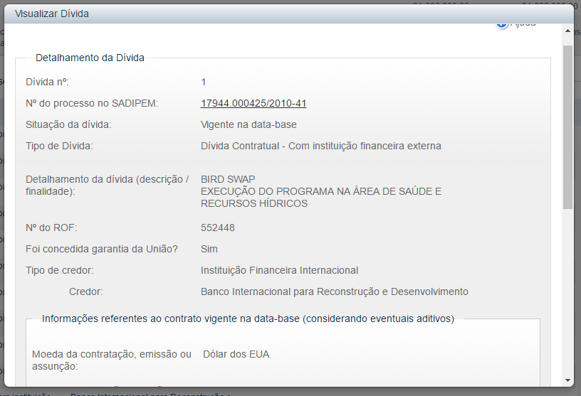 Operações pré-existentes no SADIPEM (PVL) Migradas automaticamente para o CDP Preenchimento