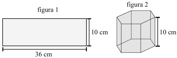 A escala é 1 : 500, ou seja, 1cm, na representação, corresponde a 500 cm na realidade. Qual será a capacidade, em metros cúbicos, do depósito?