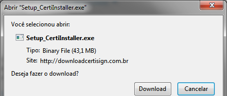 7/12 Mozilla Firefox 2. Após o termino do download, aparecerá uma janela e clique em executar. 3.