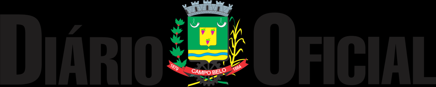 Diário Oficial Eletrônico do Município de Campo Belo N 109-16 de junho de 2016 EXPEDIENTE DIÁRIO OFICIAL DO MUNICÍPIO DE CAMPO BELO Órgão Oficial do Município de Campo Belo/MG, criado pela Lei