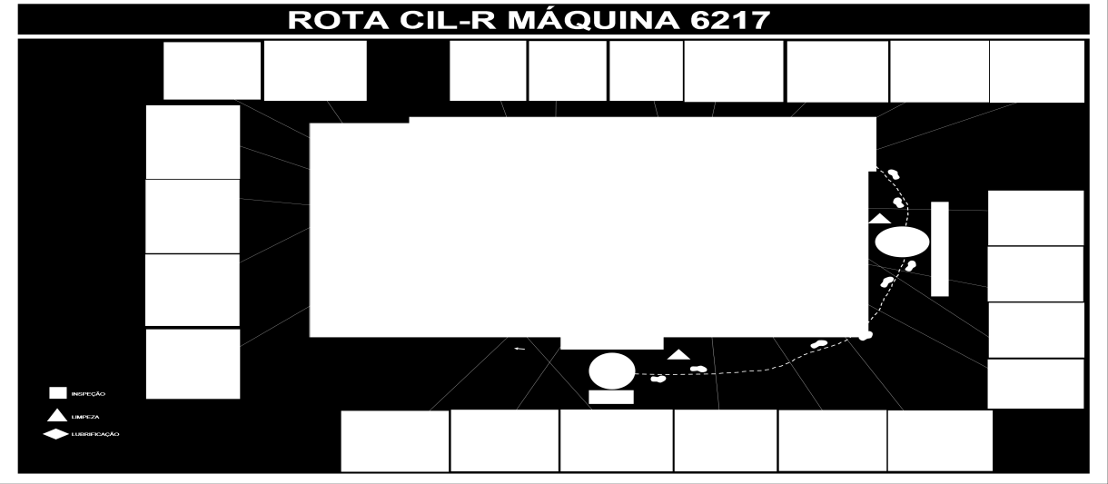 FIGURA 1: CALENDÁRIO MANUTENÇÃO AUTÔNOMA FONTE: EMPRESA ESTUDADA FIGURA 2: ROTA CIL-R FONTE: EMPRESA ESTUDADA O calendário contém informação