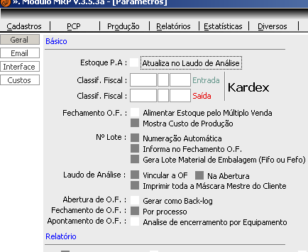 Ativar o Parâmetro que está indicado pela Seta abaixo demonstrada. Sua necessidade, nossa solução IV - Formas de Custear Produtos no ERP JAD.