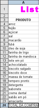 CALCULAR O TOTAL DA COMPRA: 1) clicar