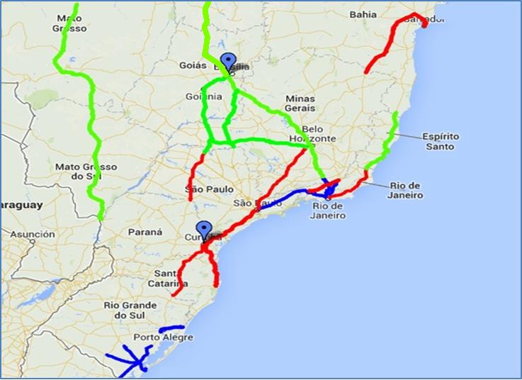 MAPA DAS CONCESSÕES RODOVIÁRIAS PLANO DE CONCESSÃO EXTENSÃO 1ª Etapa 1.