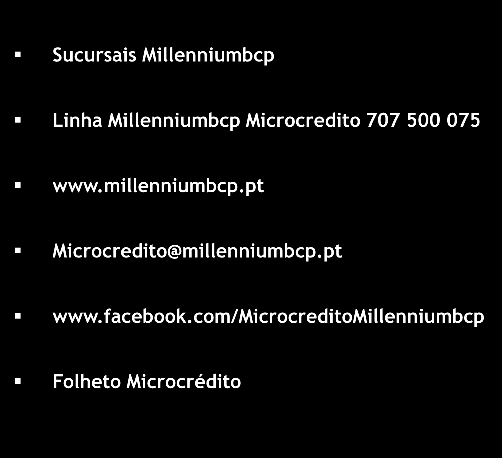 millenniumbcp.pt Microcredito@millenniumbcp.