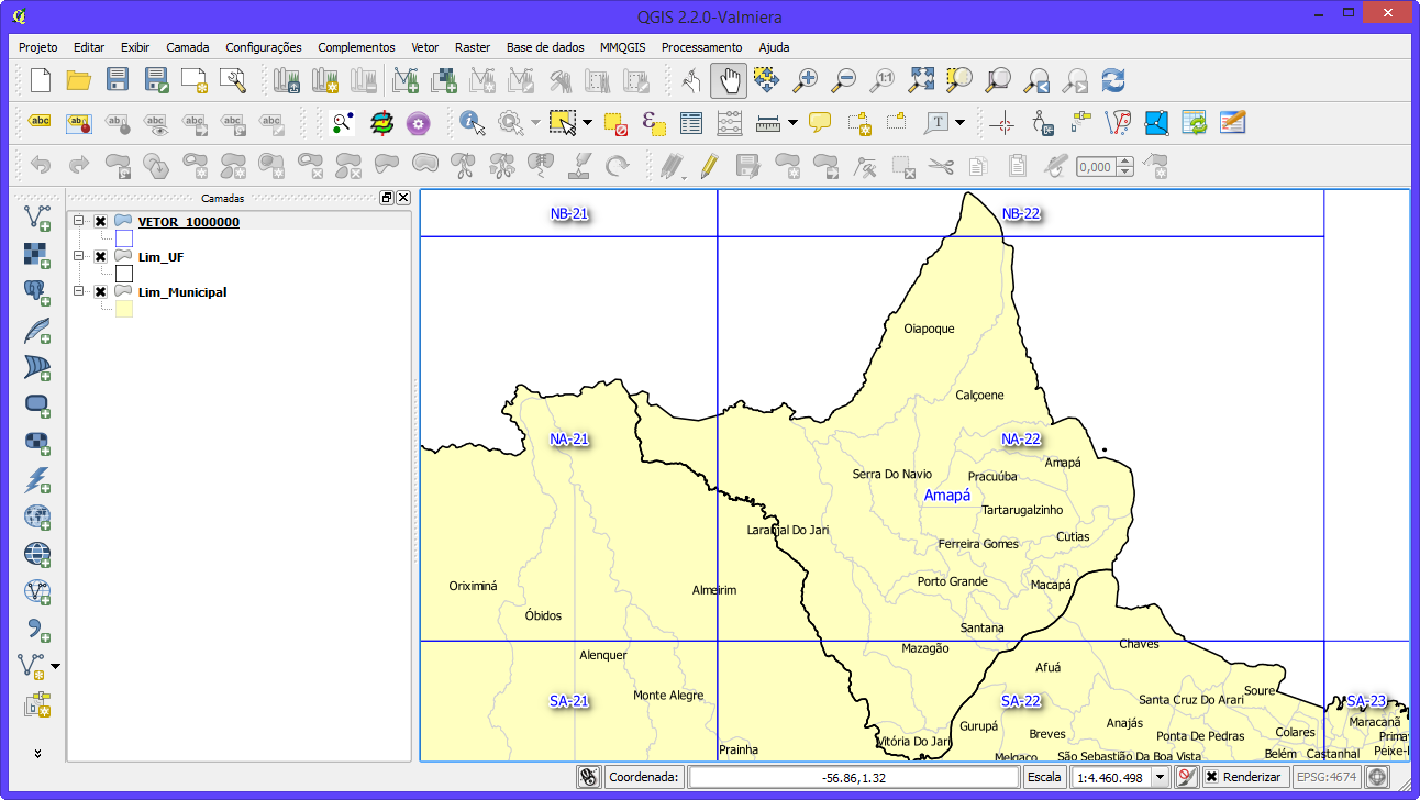 Figura 4. Estado do Amapá. Localização da Área de Interesse.