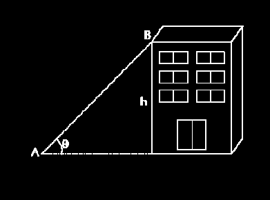 4) Observe a figura a seguir e determine a altura