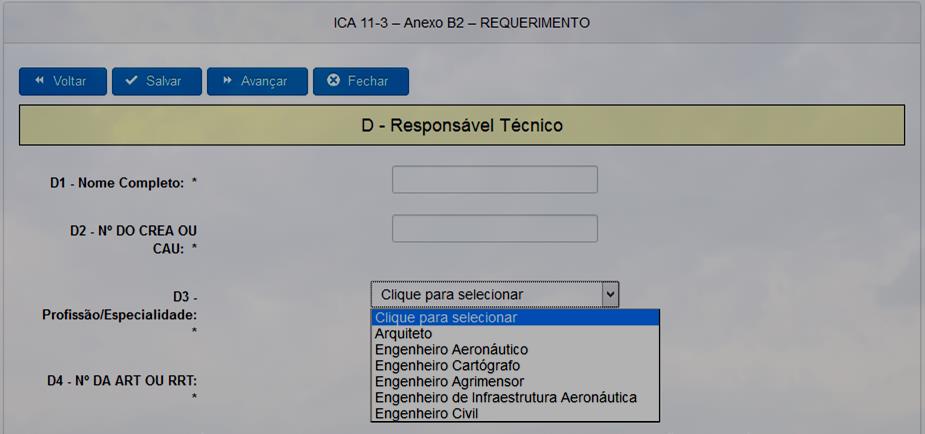 (caso tenha alguma dúvida sabre as especialidades listadas encaminhá-la ao CONFEA) A ART/RRT deve ser confeccionada pelo responsável técnico que assinará o requerimento inicial e seus anexos.