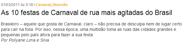 Comente. BLOCO DE ATIVIDADES Disponível em: <https://www.google.com.br/search? q=carnaval+no+brasil&source=lnms&tbm=isch&sa=x&ei=cdqku8oiiu ah0ahypydqcg&sqi=2&ved=0cacq_auoaq&biw=1280&bih=698>.