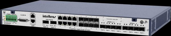 OLT 8820 G Linha GPON OLT 8 slots GPON com 8 portas Gigabit combo e 2 slots 10 GE» Formato stand alone (1U)» 2 slots XFP 10 Gigabit Ethernet» Layer 3» Gerência por linha de comando (CLI)