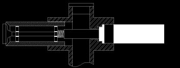 pneumático. Na Fig. 5 encontra-se representada uma vista em corte desta válvula na posição fechada (Fig. 5a)) e aberta (Fig. 5b)). Válvula Haste a) b) Mola Fig.