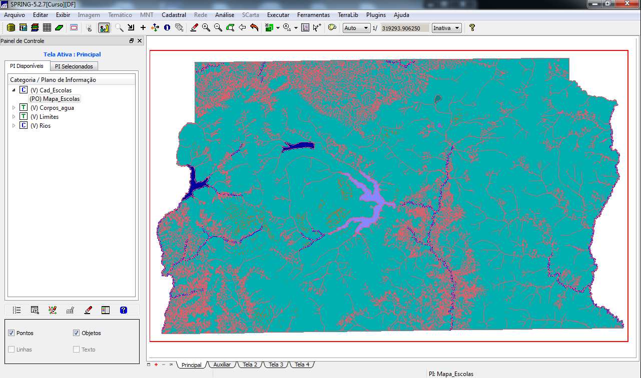 Exercício 4: Importando Rios de arquivo SHAPE Figura10.