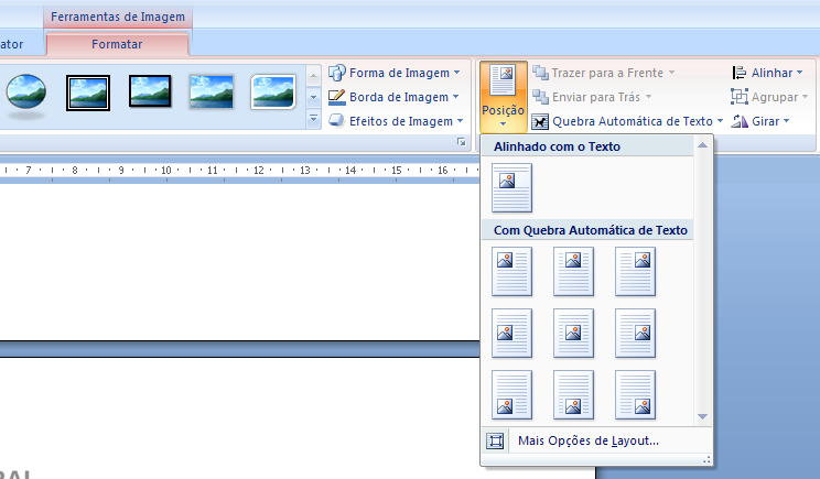 Inserindo descrição de imagens no Microsoft Office Word A descrição de uma imagem pode ser fornecida de três maneiras: através da caixa de texto alternativo, descrevendo-a na legenda da figura ou no