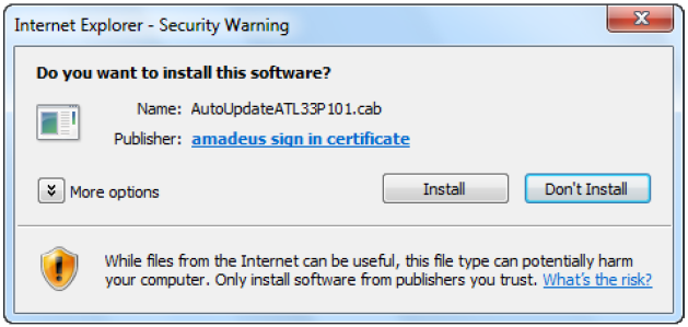 Clique no botão Install ( Instalar ) para efetuar o download do Automatic update.