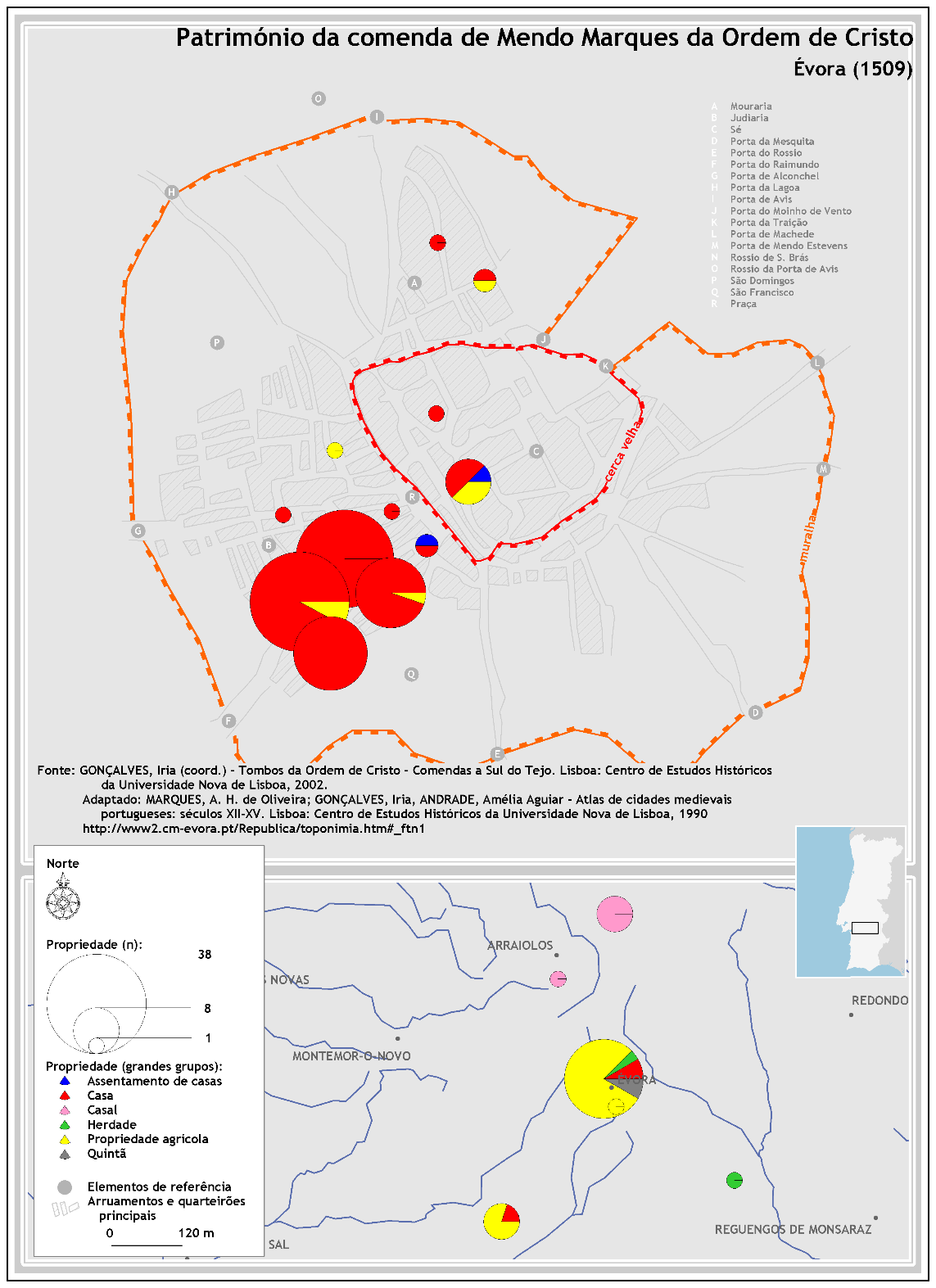 Mapa 2 - Património da comenda de