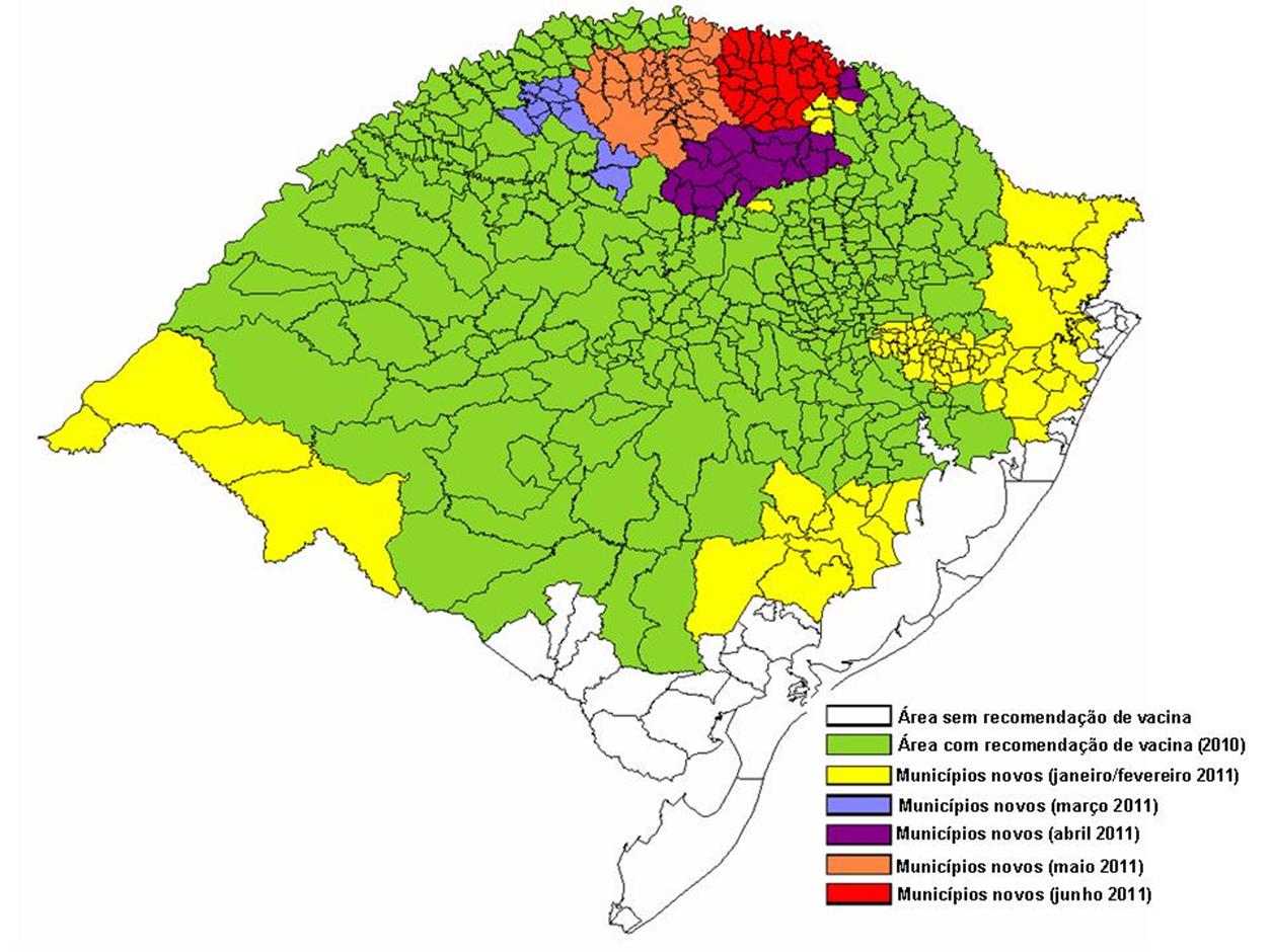 Área com recomendação