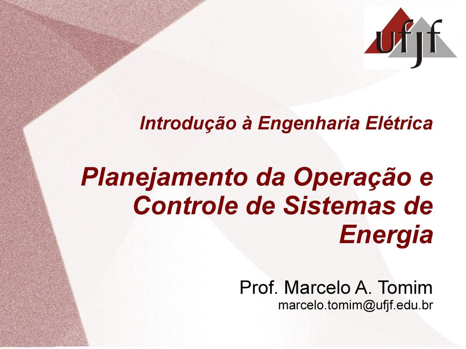 Controle de Sistemas de Energia