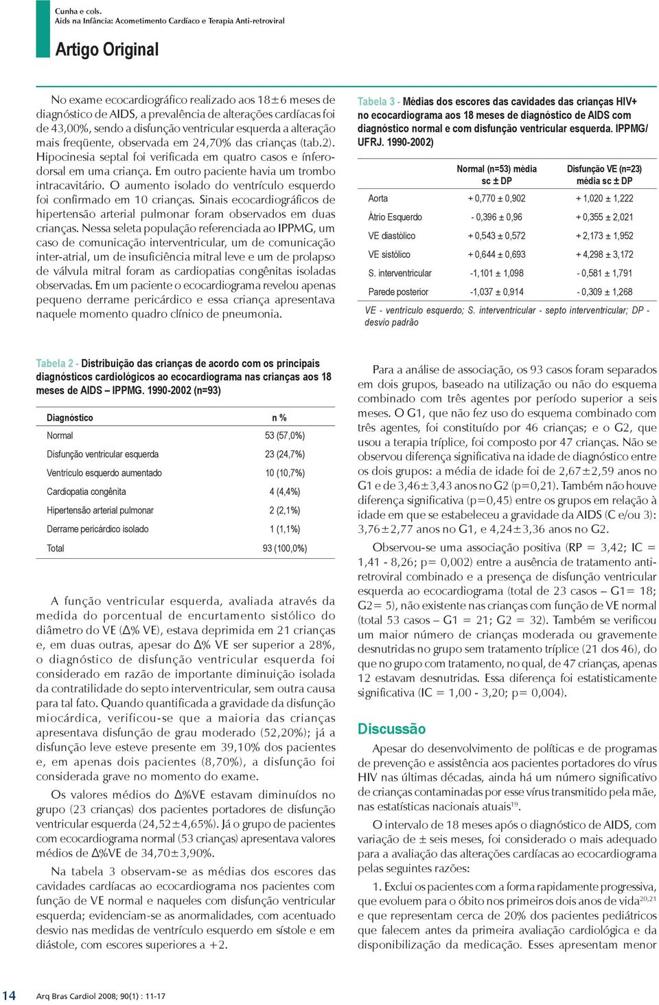 O aumento isolado do ventrículo esquerdo foi confirmado em 10 crianças. Sinais ecocardiográficos de hipertensão arterial pulmonar foram observados em duas crianças.