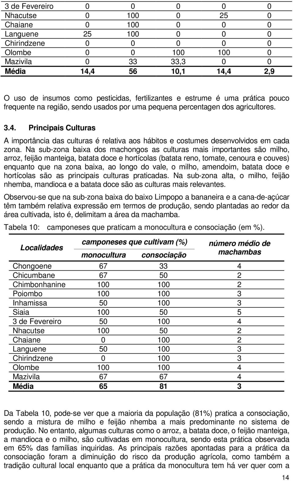 Principais Culturas A importância das culturas é relativa aos hábitos e costumes desenvolvidos em cada zona.