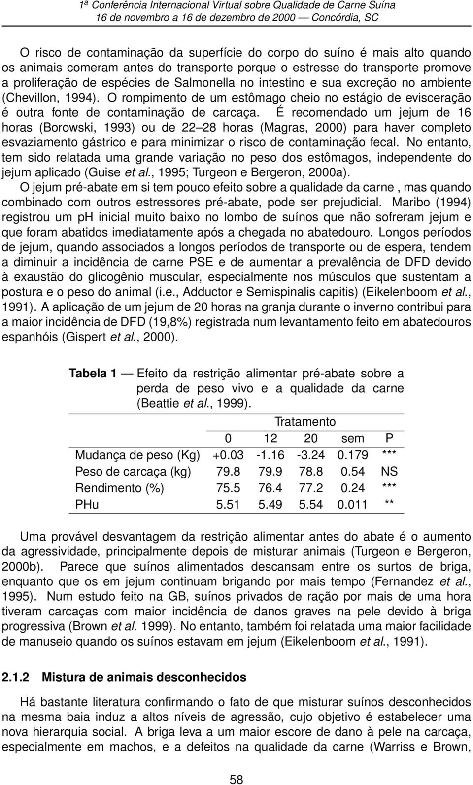 É recomendado um jejum de 16 horas (Borowski, 1993) ou de 22 28 horas (Magras, 2000) para haver completo esvaziamento gástrico e para minimizar o risco de contaminação fecal.