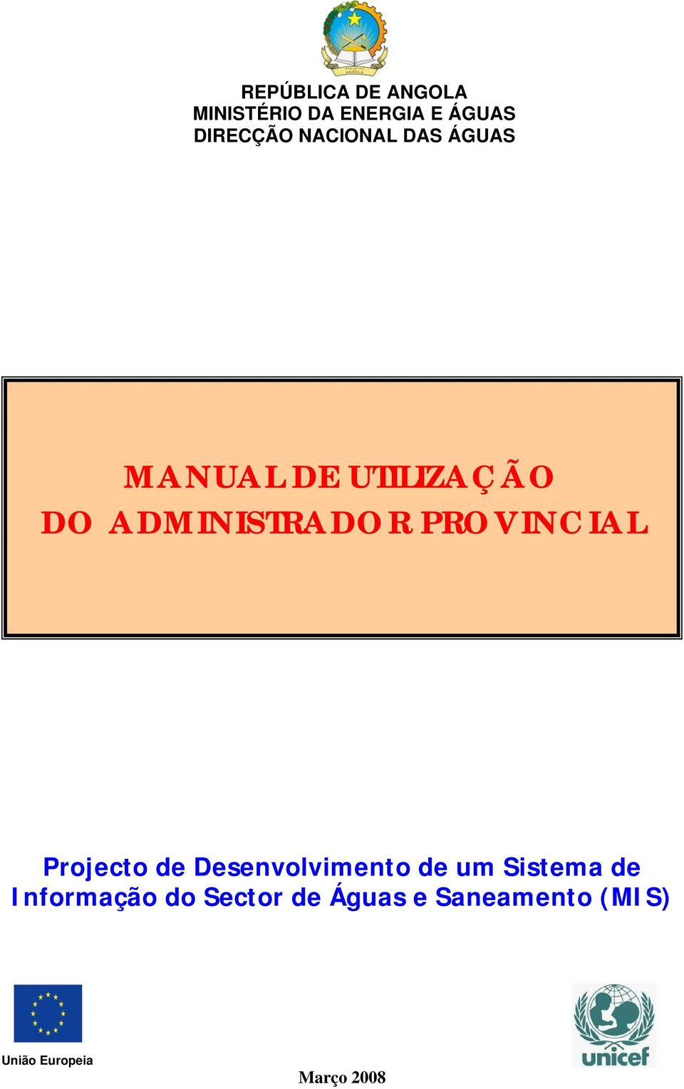 PROVINCIAL Projecto de Desenvolvimento de um Sistema de