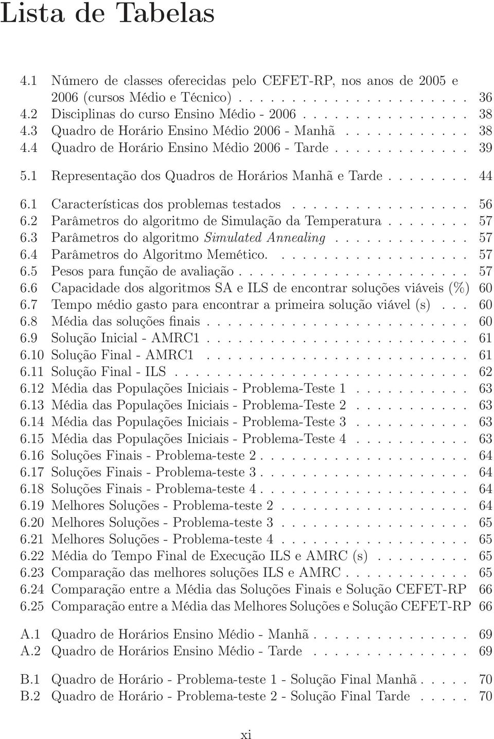 1 Características dos problemas testados................. 56 6.2 Parâmetros do algoritmo de Simulação da Temperatura........ 57 6.3 Parâmetros do algoritmo Simulated Annealing............. 57 6.4 Parâmetros do Algoritmo Memético.