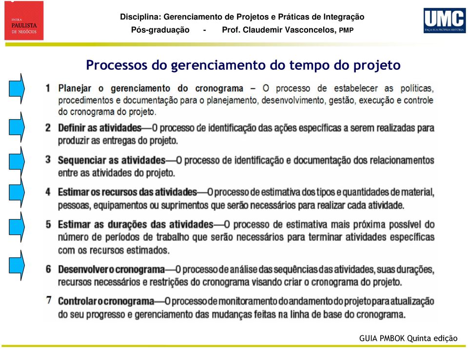 tempo do projeto