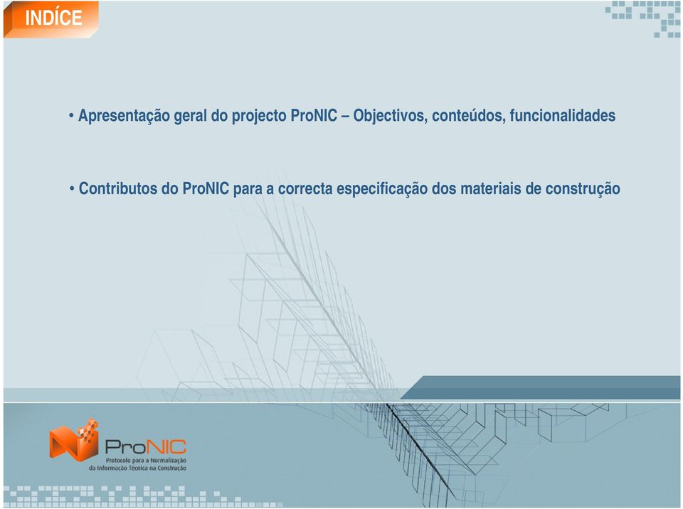 funcionalidades Contributos do ProNIC