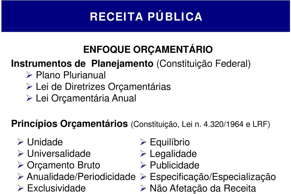 (Constituição, Lei n. 4.