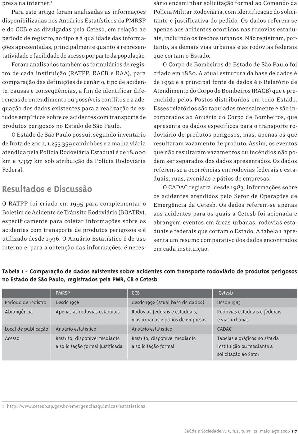 das informações apresentadas, principalmente quanto à representatividade e facilidade de acesso por parte da população.