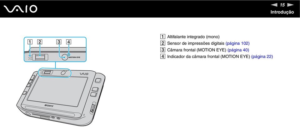 Câmara frontal (MOTIO EYE) (página 40) D
