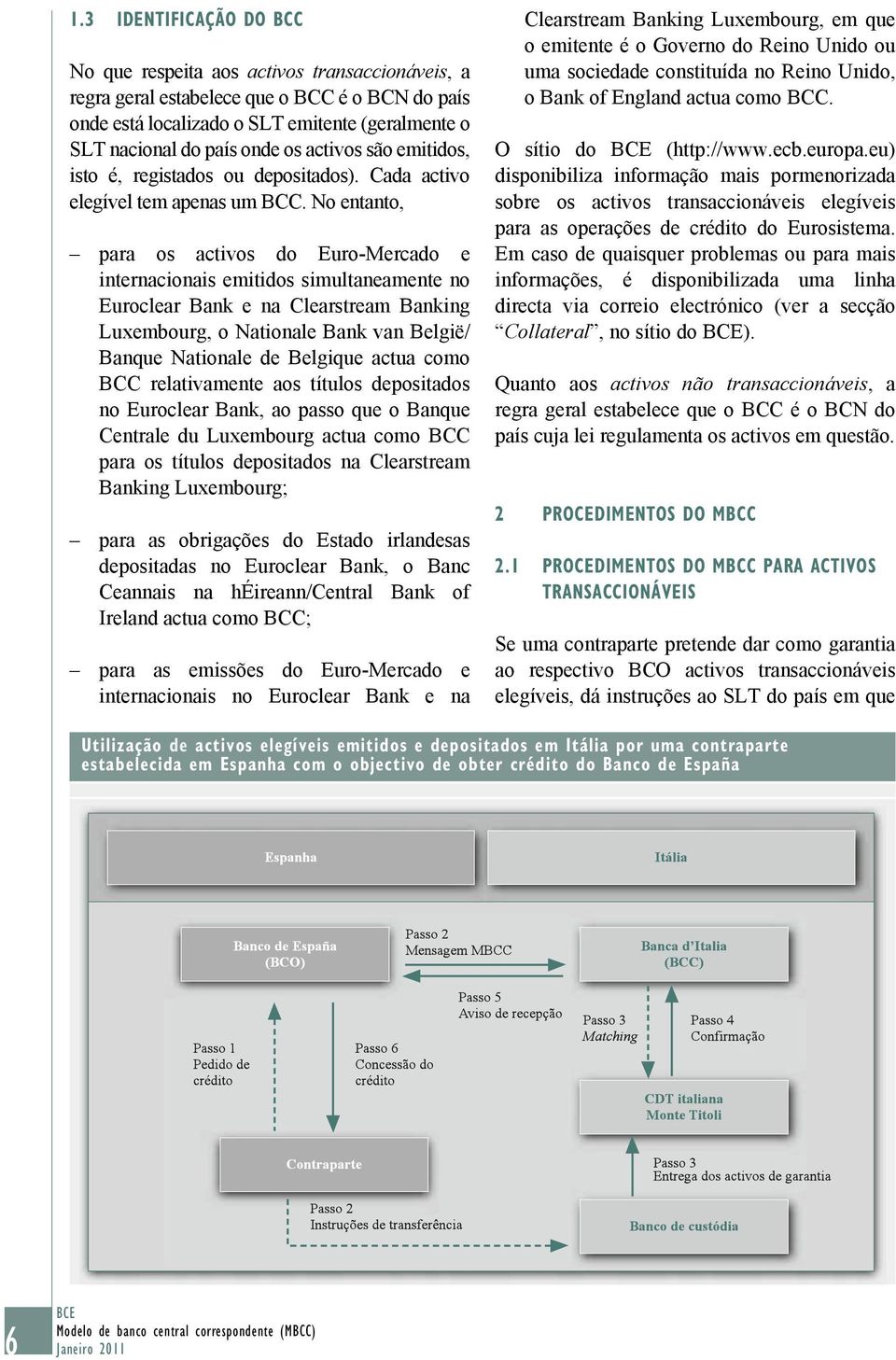 No entanto, para os activos do Euro-Mercado e internacionais emitidos simultaneamente no Euroclear Bank e na Clearstream Banking Luxembourg, o Nationale Bank van België/ Banque Nationale de Belgique