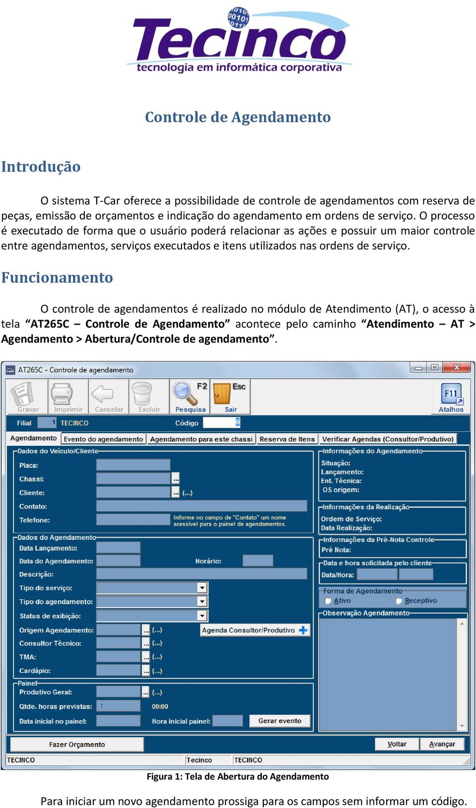 O processo é executado de forma que o usuário poderá relacionar as ações e possuir um maior controle entre agendamentos, serviços executados e itens utilizados nas  Funcionamento